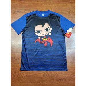 Superman cartoon Logo T-Shirt Official Men's Meduim 100 polyester